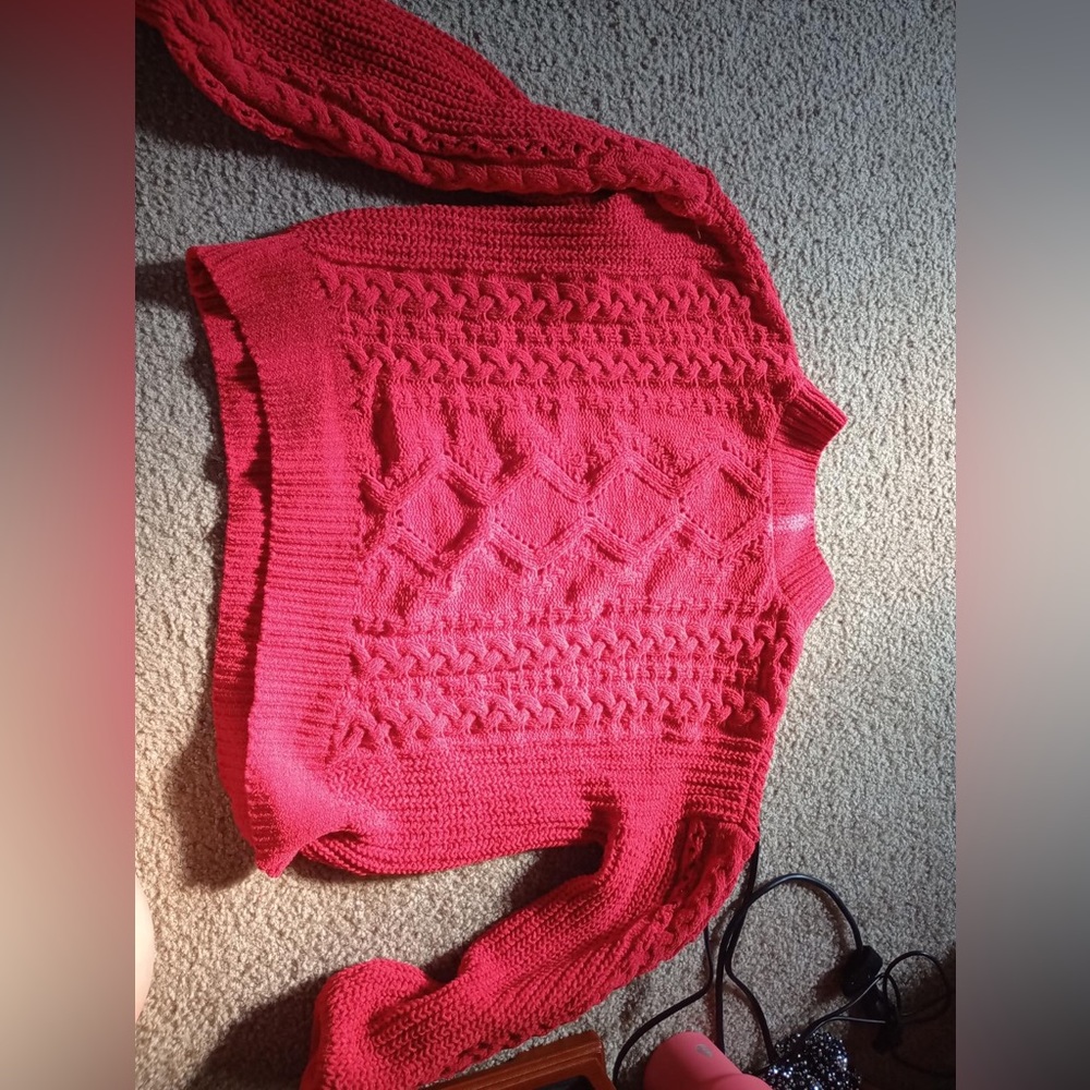 Red sweater